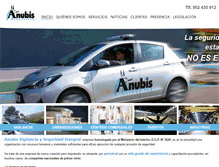 Tablet Screenshot of anubiseguridad.com